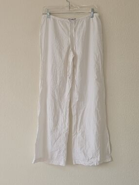 Tommy Bahama White Cotton Pull-On Pants Xs